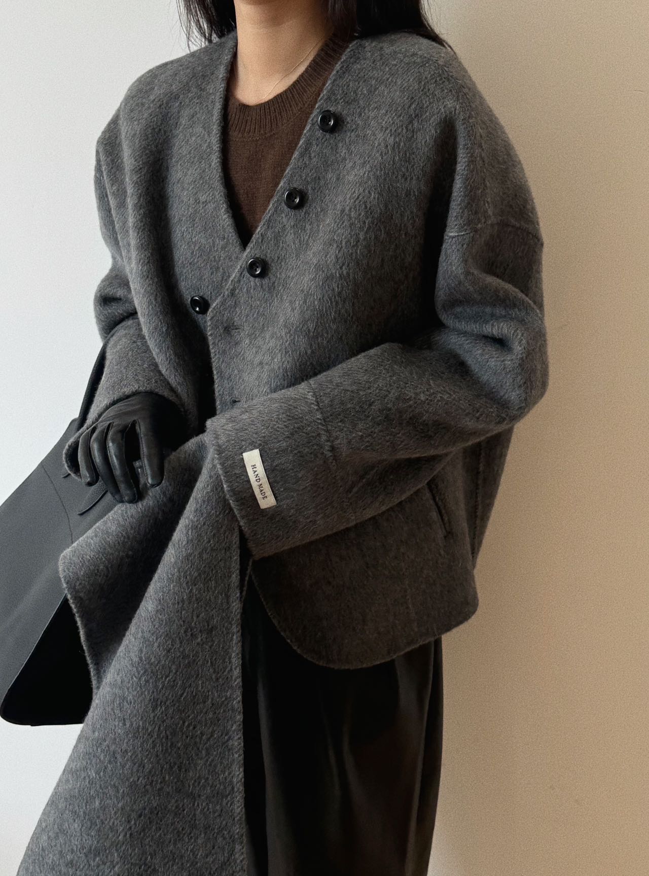 Sloane Short Wool Grey Coat