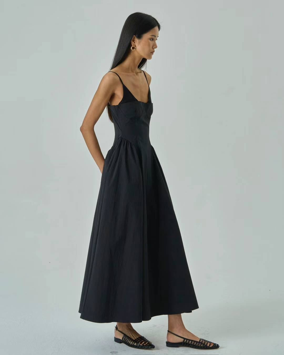 Mila Waisted Midi Dress