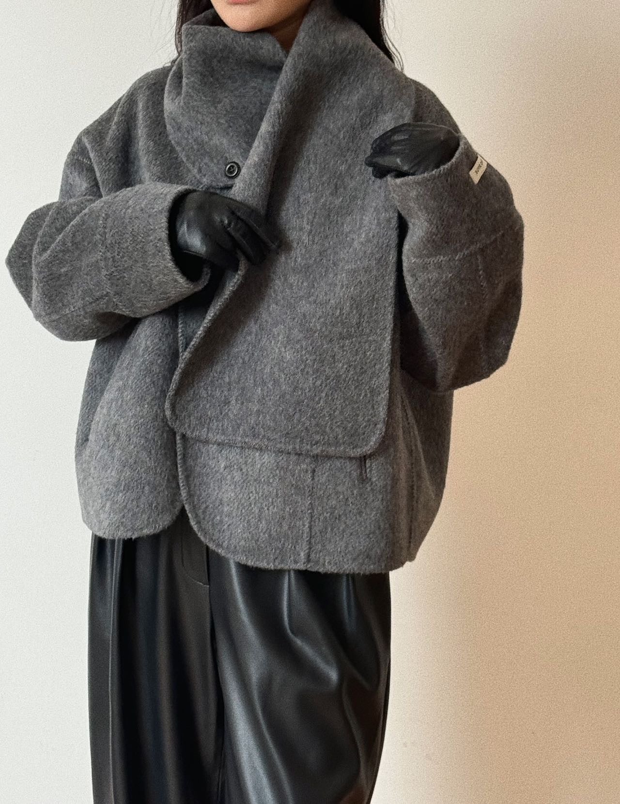 Sloane Short Wool Grey Coat