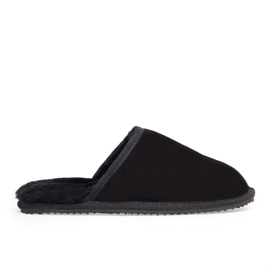 Black Mens Classic Slipper