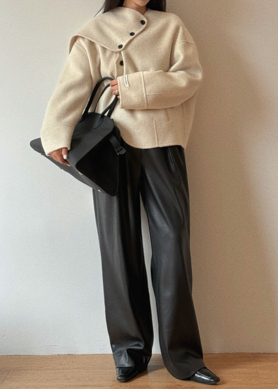 Sloane Short Wool Cream Coat