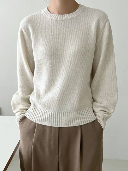 Rae Cream Wool Sweater