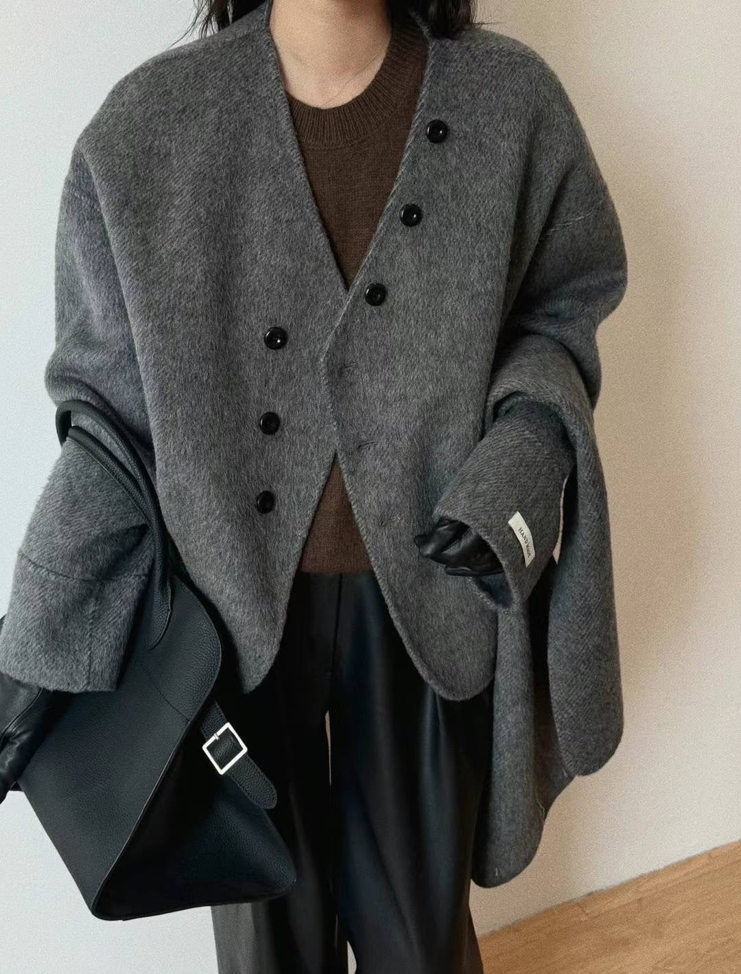 Sloane Short Wool Grey Coat