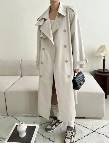 Sarah Beige Trench Coat