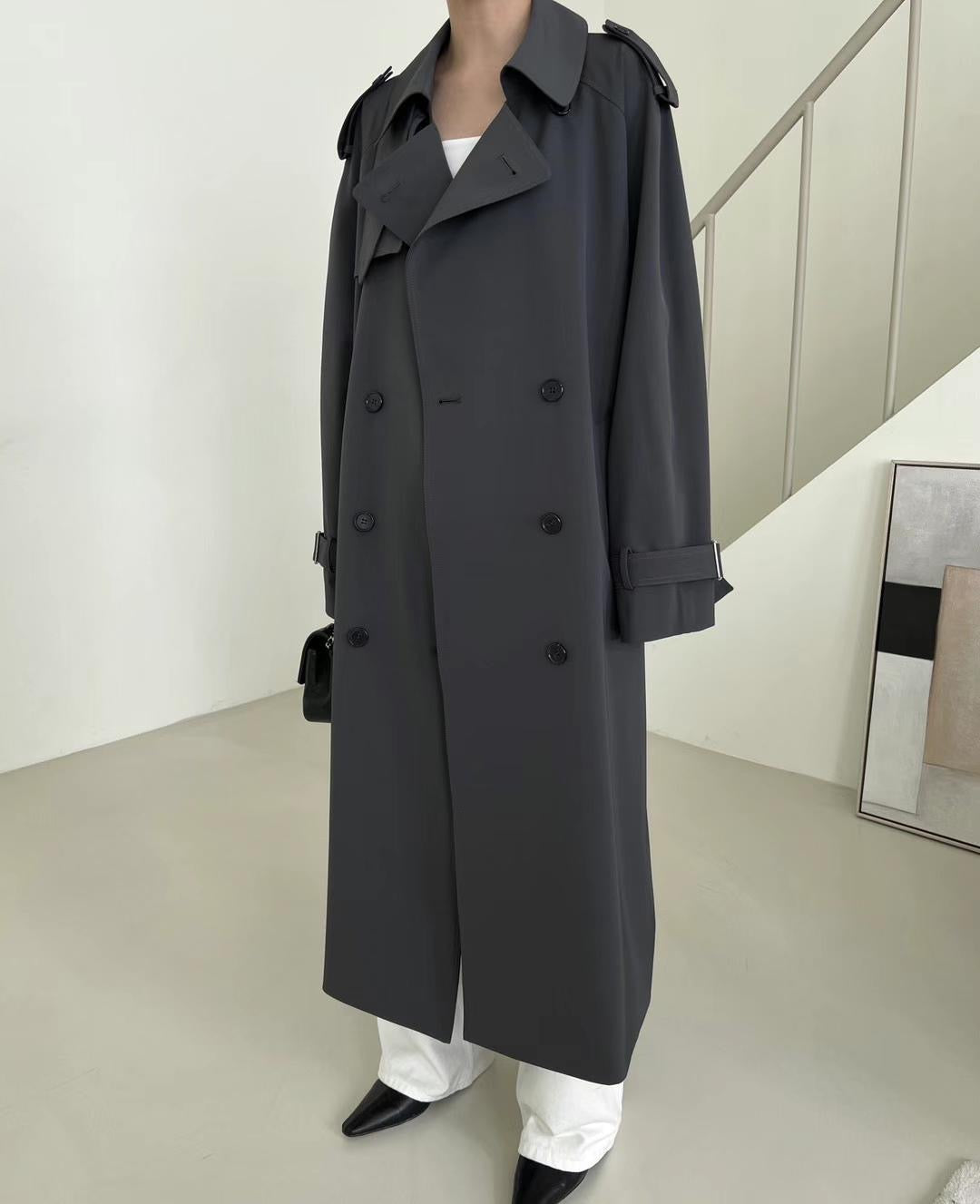 Charcoal Carrie Trench Coat