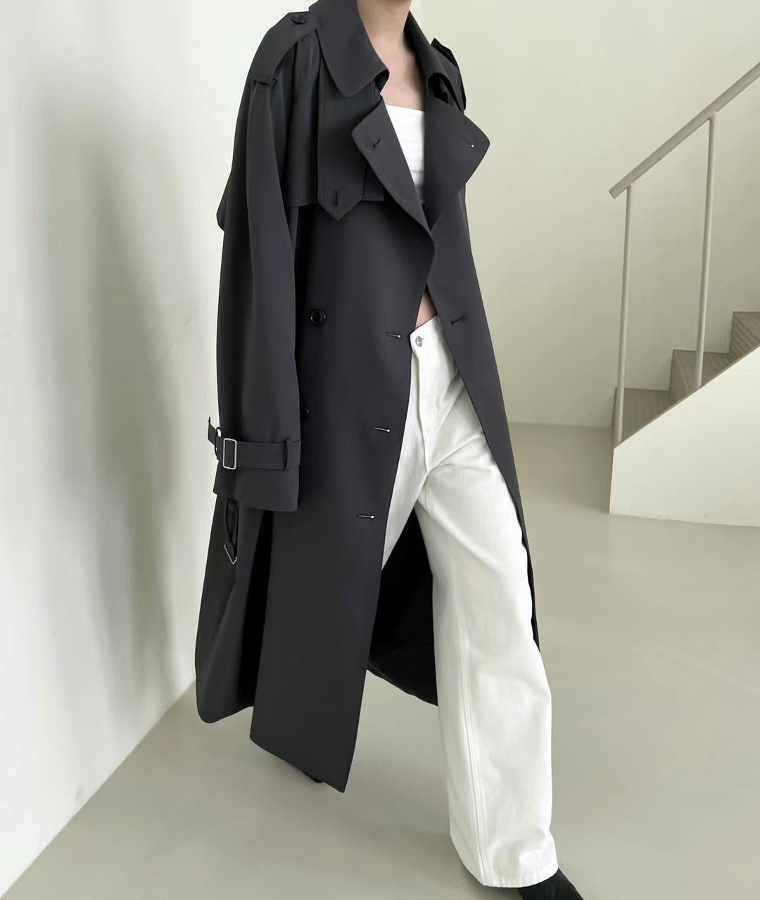 Charcoal Carrie Trench Coat