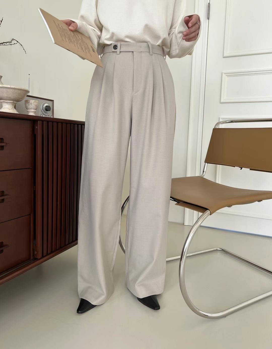 Marcie Wool Trouser Beige